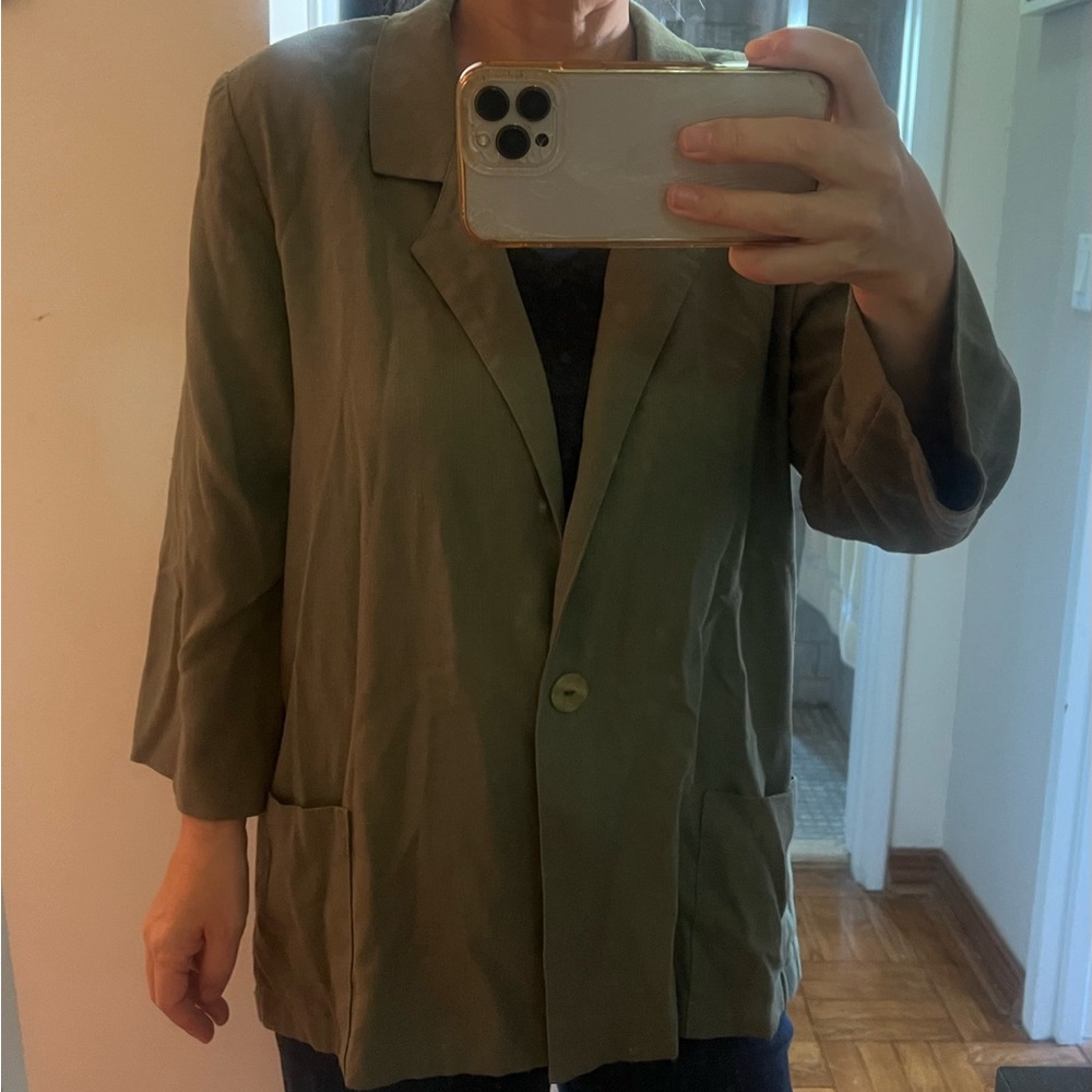 Vintage laura Tyler green soft cotton blend jacket